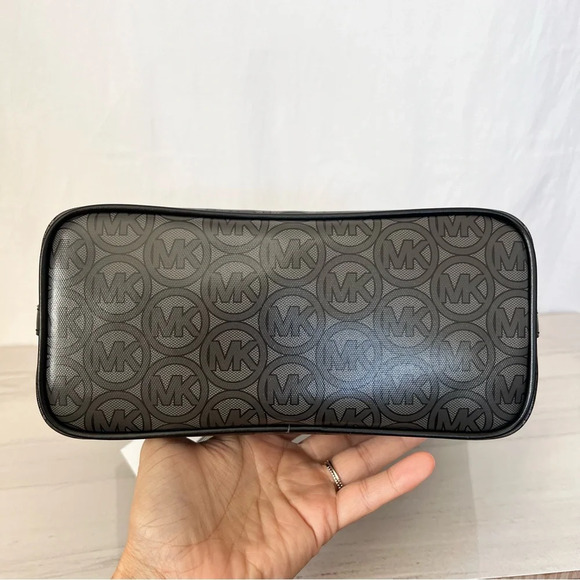 Michael Kors Jodie Tote Small Logo Print Black - Picture 7 of 9